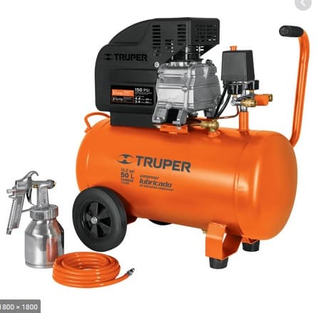 Combo compresor 50 litros Truper
