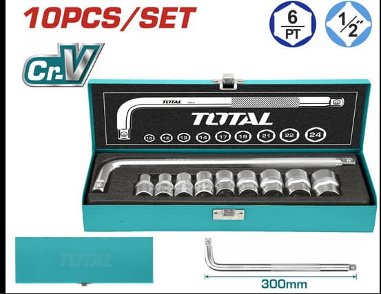 cubos + palanca crv 1/2 10pcs