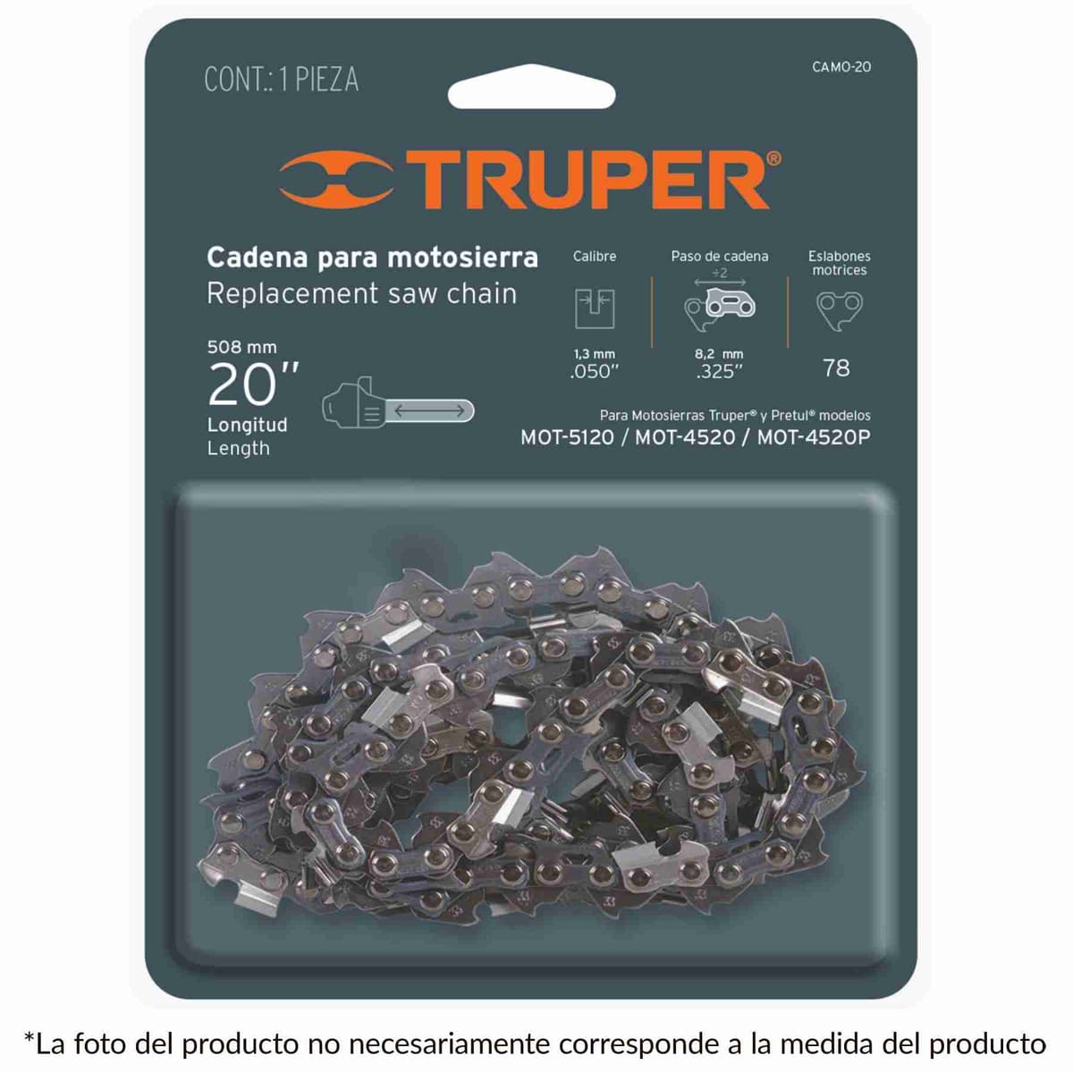 Cadena para motosierra de 18 pulgadas