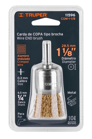 cepillo de alambre para taladros de 1 1/8